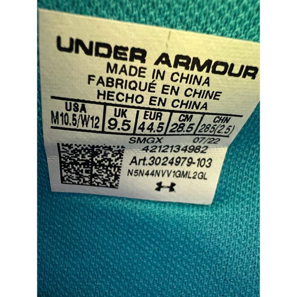 Under Armour HOVR Havoc 5 Team Basketball White/Navy Shoes 3024979-103 Size 10.5 main image 9